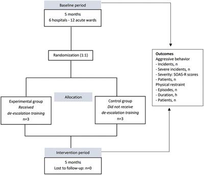 Effectiveness of De-Escalation in Reducing Aggression and Coercion in Acute Psychiatric Units. A Cluster Randomized Study